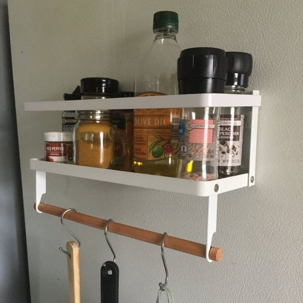 NEW Magnetic Spice Rack Paper Towel Holder